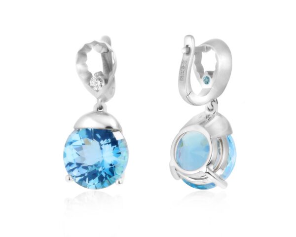 Серьги с топазами и бриллиантами Evgeny Matveev Серьги с топазами и бриллиантами Evgeny Matveev