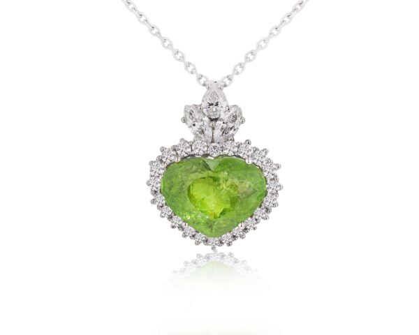 Золотое колье с турмалином параиба Мозамбик 5.44ct Evgeny Matveev