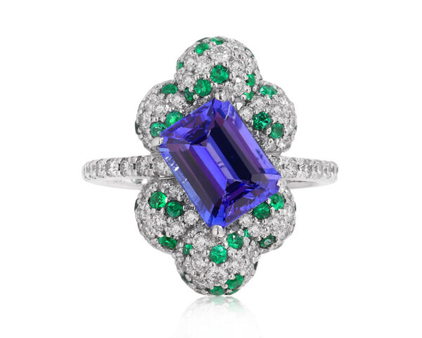 Золотое кольцо с танзанитом 2.30ct и бриллиантами 1.15ct Evgeny Matveev