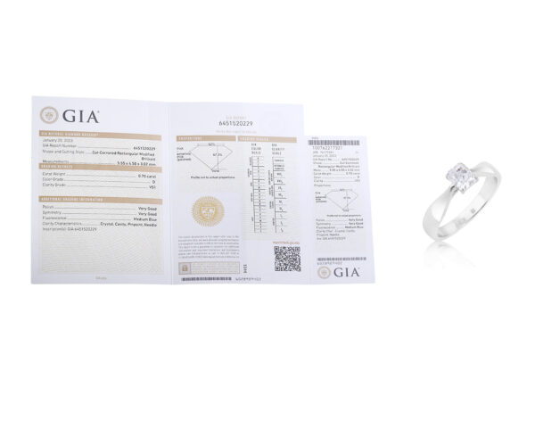 Золотое кольцо с бриллиантом 0.70ct Evgeny Matveev