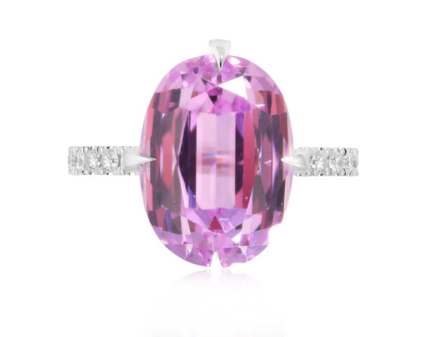 Золотое кольцо с кунцитом 12.52ct Evgeny Matveev