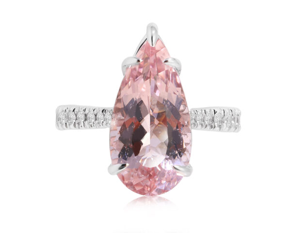Золотое кольцо с морганитом 5.02ct Evgeny Matveev