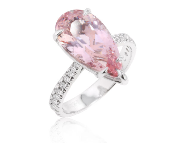 Золотое кольцо с морганитом 5.02ct Evgeny Matveev