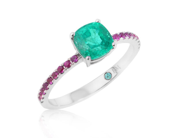 Золотое кольцо с изумрудом Замбия 1.16ct Evgeny Matveev