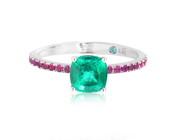Золотое кольцо с изумрудом Замбия 1.16ct Evgeny Matveev