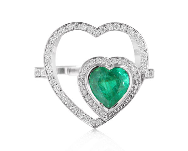 Золотое кольцо с изумрудом Замбия 0.99ct Evgeny Matveev