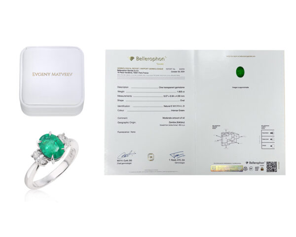 Золотое кольцо с изумрудом Замбия 1.90ct Evgeny Matveev Золотое кольцо с изумрудом Замбия 1.90ct Evgeny Matveev