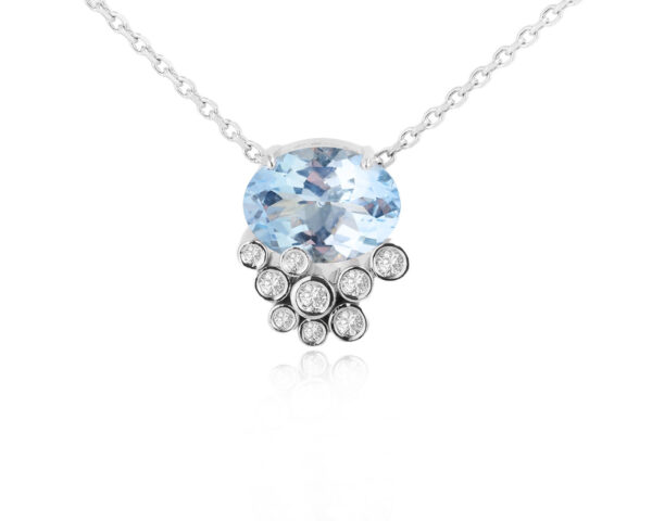 Золотое колье с аквамарином 1.51ct Evgeny Matveev