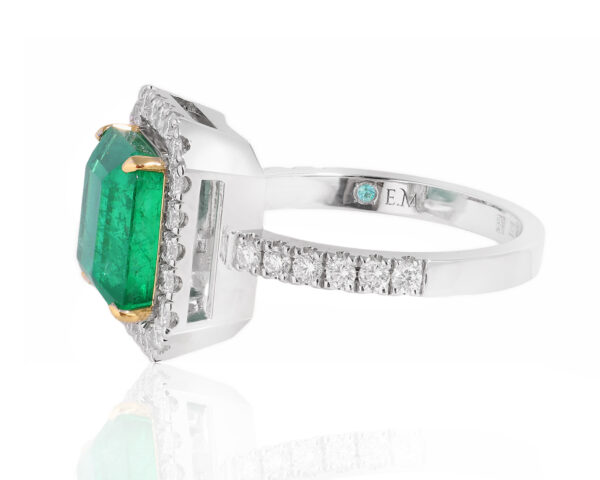 Золотое кольцо с изумрудом Замбия 3.92ct Evgeny Matveev