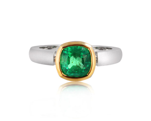 Золотое кольцо с изумрудом Замбия 1.82ct Evgeny Matveev