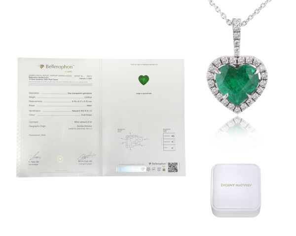 Золотой кулон с изумрудом 2.58ct Evgeny Matveev
