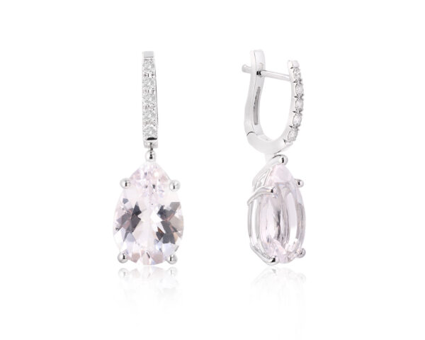 Золотые серьги с данбуритами 10.66ct Evgeny Matveev