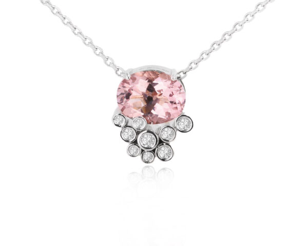 Золотое колье с морганитом 1.65ct Evgeny Matveev