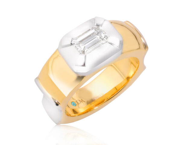 Золотое кольцо с бриллиантом 0.85ct Evgeny Matveev