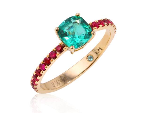 Золотое кольцо с изумрудом Замбия 0.86ct Evgeny Matveev