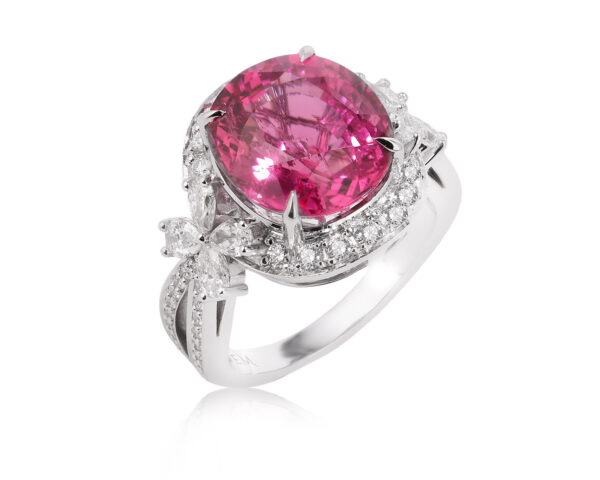 Золотое кольцо с турмалином 7.39ct и бриллиантами 1.20ct Evgeny Matveev