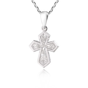 Золотой кулон с бриллиантами 0.57ct и турмалином параиба 0.01ct Evgeny Matveev