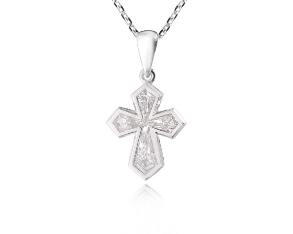 Золотой кулон с бриллиантами 0.57ct и турмалином параиба 0.01ct Evgeny Matveev