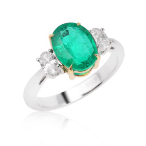 Золотое кольцо с изумрудом Замбия 2.51ct Evgeny Matveev
