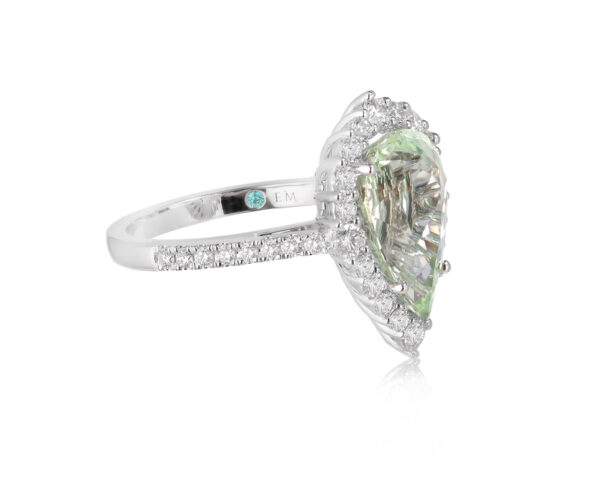 Золотое кольцо с турмалином параиба 5.42ct Evgeny Matveev