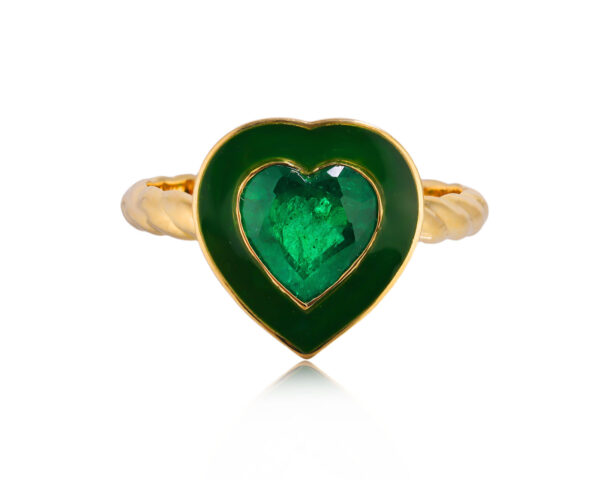 Золотое кольцо с изумрудом Замбия 1.17ct Evgeny Matveev