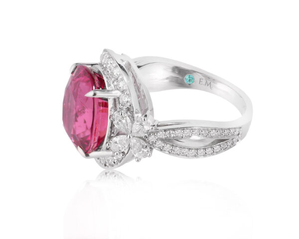 Золотое кольцо с турмалином 7.39ct и бриллиантами 1.20ct Evgeny Matveev