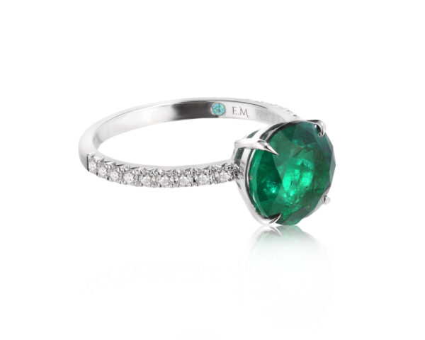 Золотое кольцо с изумрудом Замбия 3.29ct Evgeny Matveev