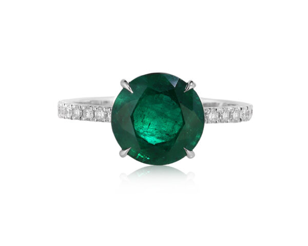 Золотое кольцо с изумрудом Замбия 3.29ct Evgeny Matveev