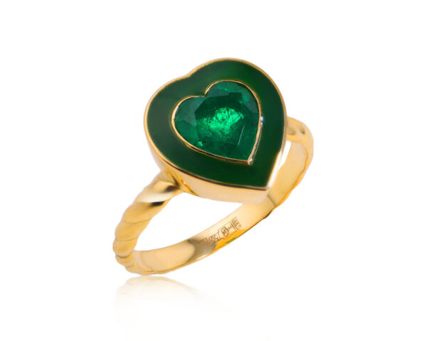 Золотое кольцо с изумрудом Замбия 1.17ct Evgeny Matveev