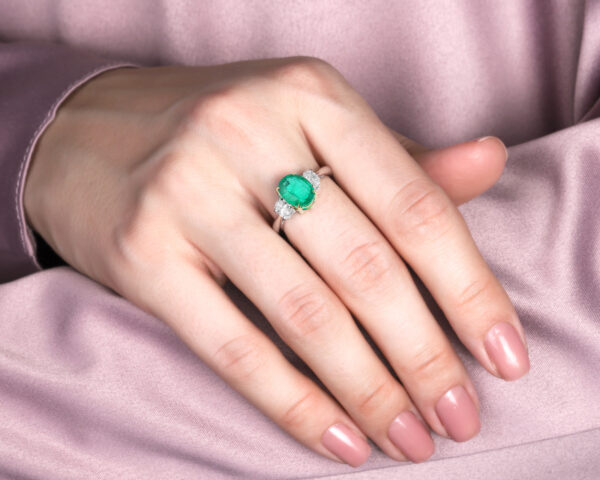 Золотое кольцо с изумрудом Замбия 2.51ct Evgeny Matveev